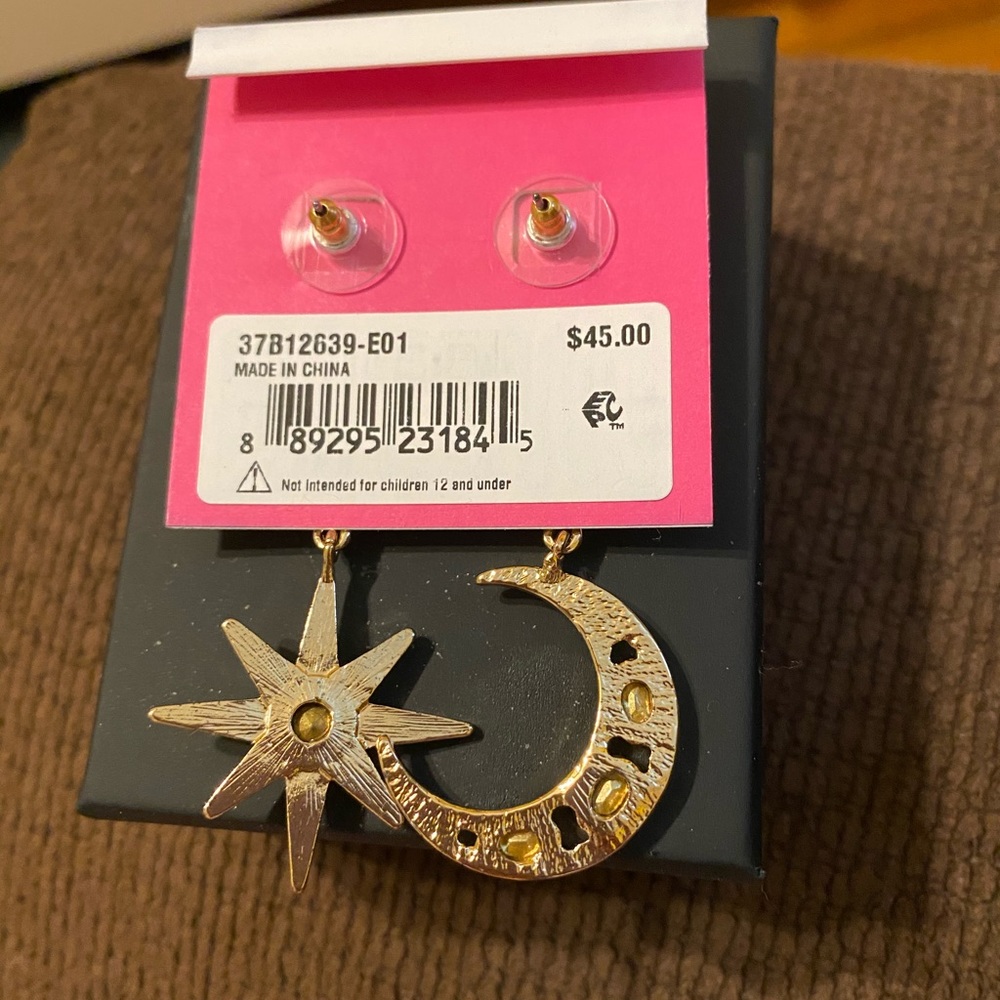 Betsy Johnson post dangle earrings